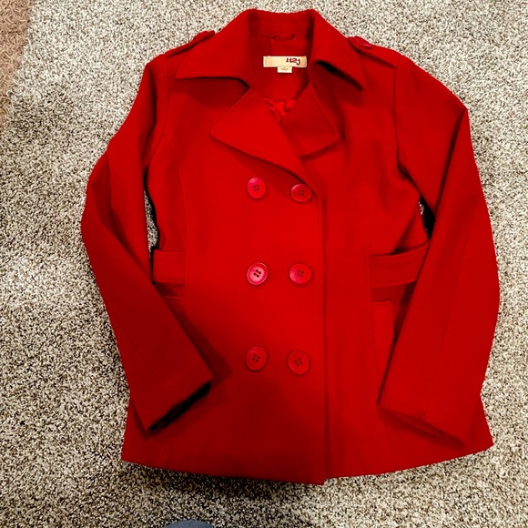 Jackets & Blazers - Women’s red Pea coat.